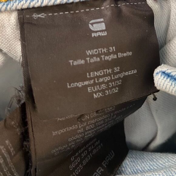 G-STAR RAW Elwood 3D Men's Jeans - Size 31×32 - Picture 8 of 11